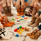 Sofía - Hochgekrempelte gestreifte Socken