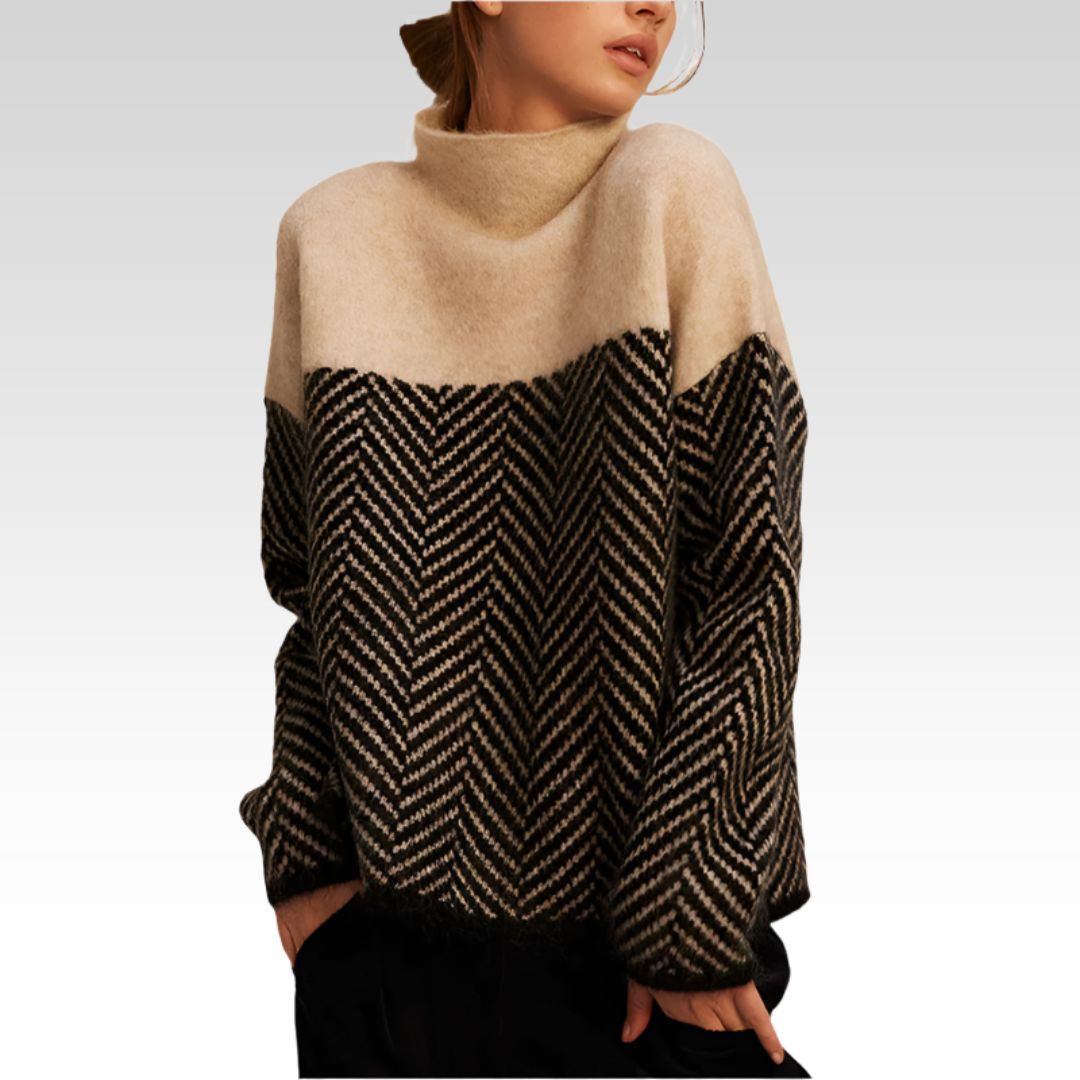 Adelie | Maglione dolcevita premium realizzato in maglia fine — 1