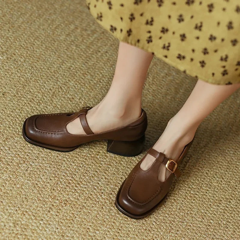 Alma – Scarpe con barra a T in stile vintage — 3