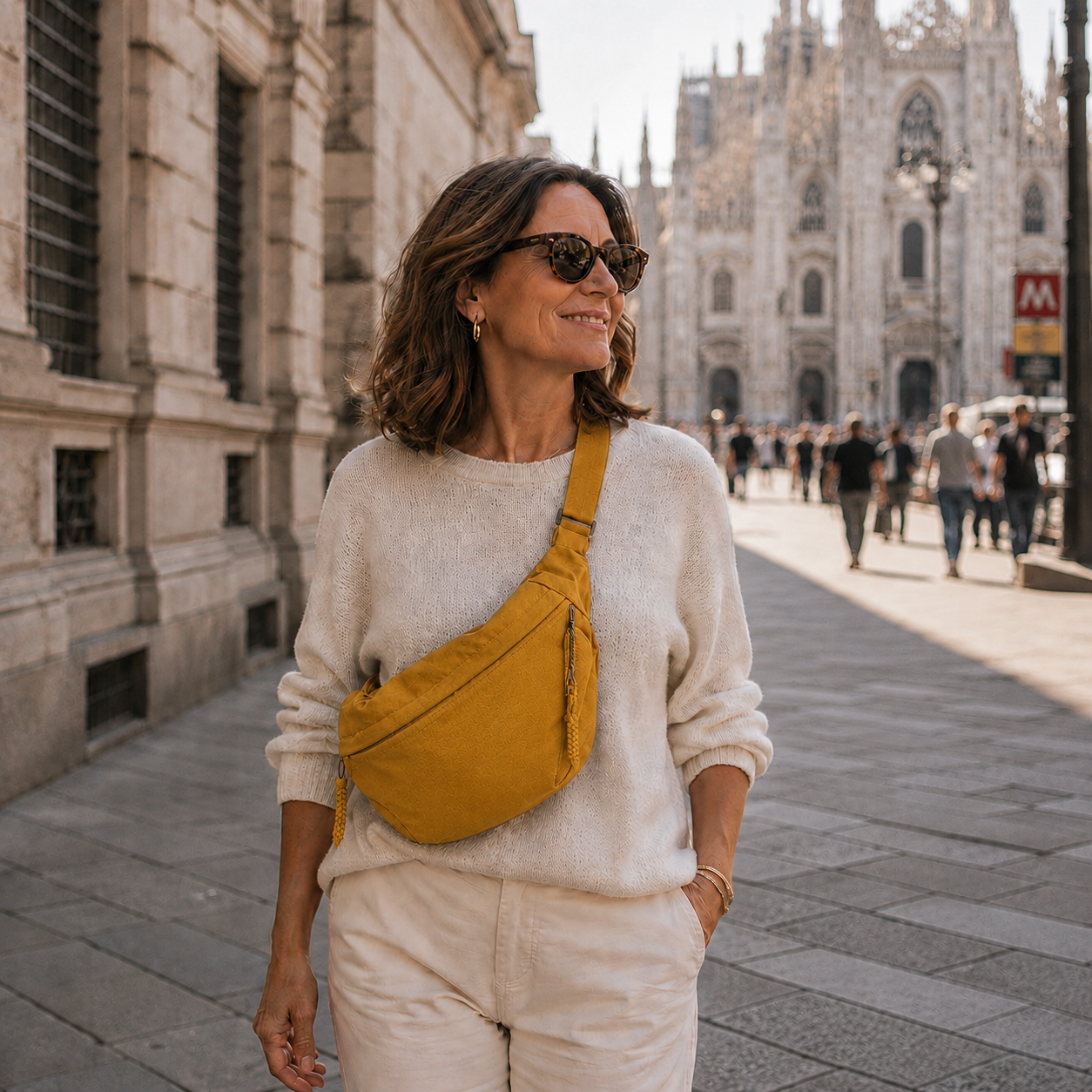 Luce | Borsa a Spalla Ocra — immagine 4
