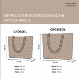 Handgefertigte Strandtasche | Regenbogen Sonne